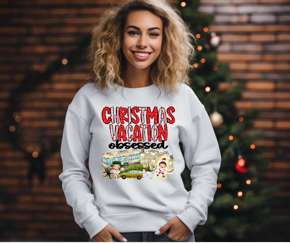 Christmas Vacation Obsessed- DTF Transfer Print Ready To Press