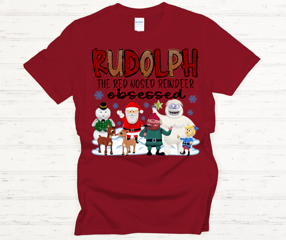 Rudolph Obsessed- DTF Transfer Print Ready To Press