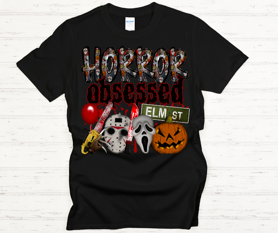 Horror Obessed- DTF Transfer Print Ready To Press
