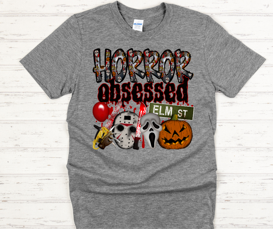 Horror Obessed- DTF Transfer Print Ready To Press