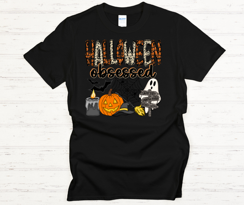 Halloween Obessed- DTF Transfer Print Ready To Press