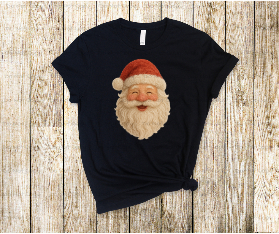 Jolly ST. Nick-Faux Yarn-DTF Transfer Print(Only) Ready To Press