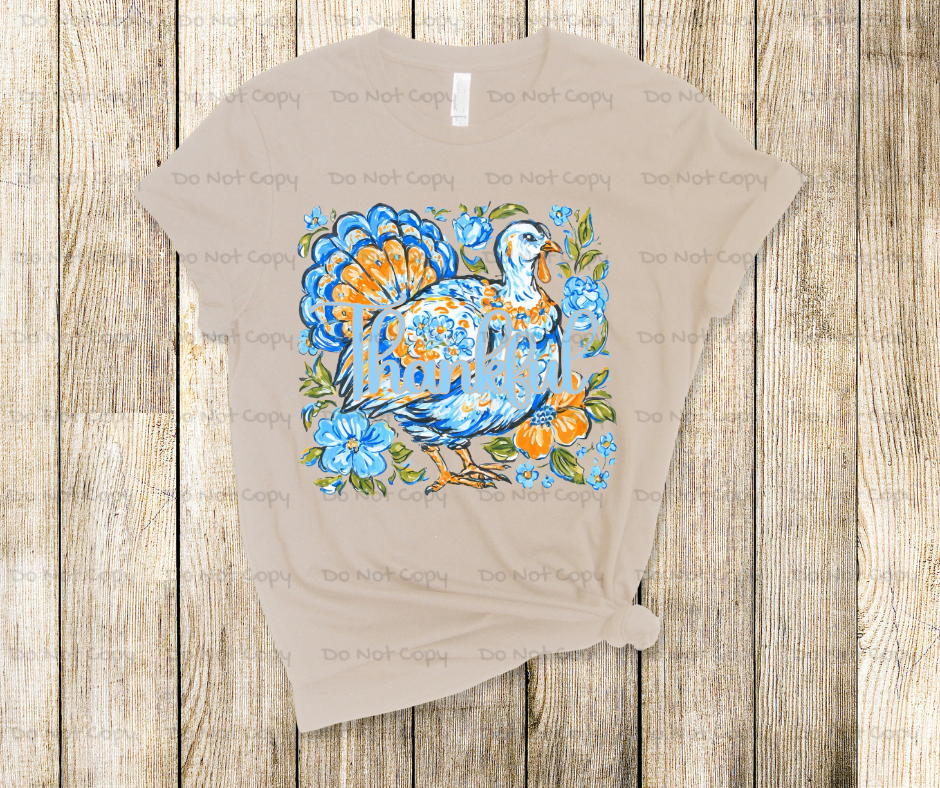 Thankful Thanksgiving -DTF Transfer Print(Only) Ready To Press