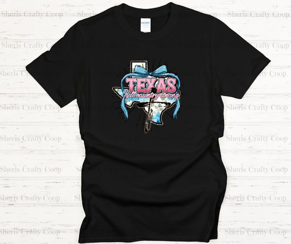 Texas Hillcountry Strong-Fundraiser Soft Comfy tee