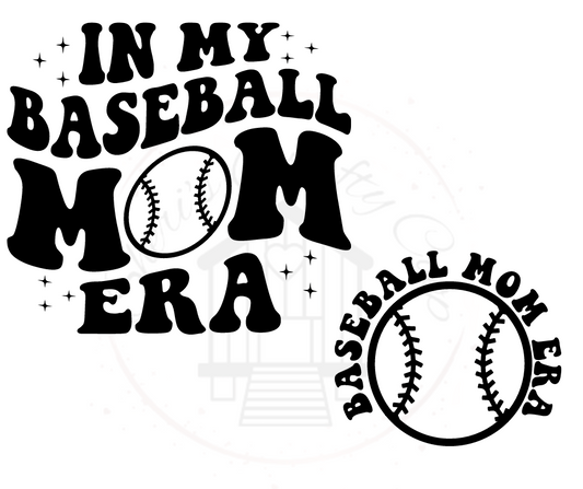 In My Baseball Mom Era DTF Transfer Print Ready To Press