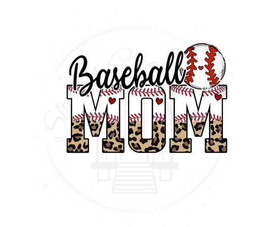 Baseball Mom DTF Transfer Print Ready To Press