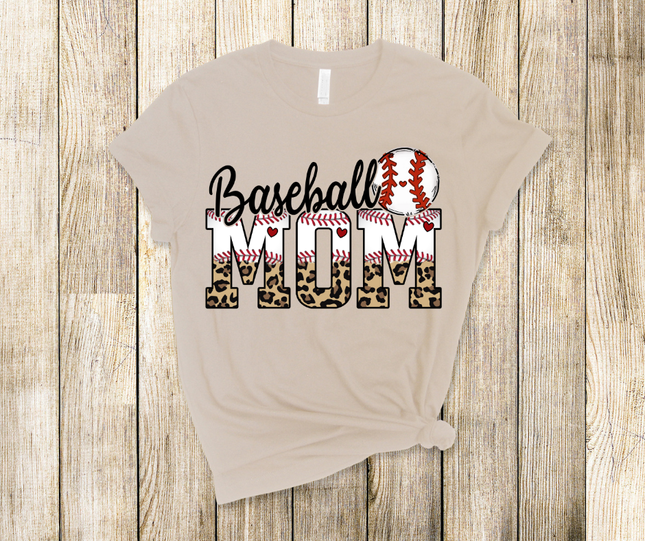 Baseball Mom DTF Transfer Print Ready To Press