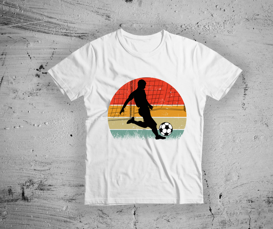 Soccer At Sunset  DTF Transfer Print(Only)