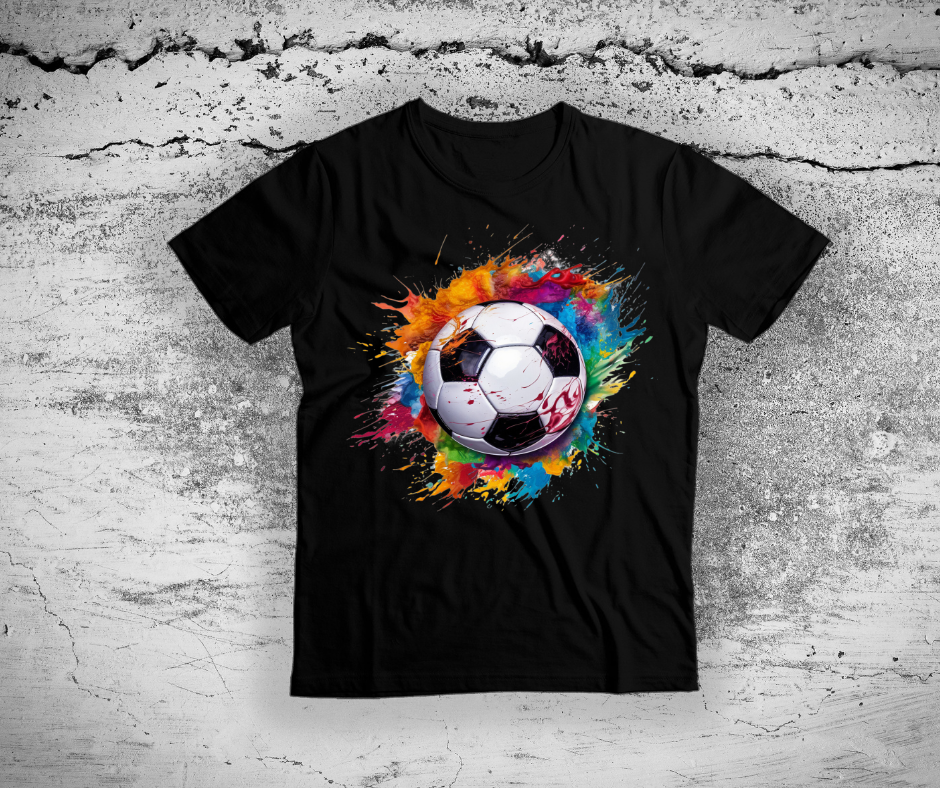 Colorful Graffiti Soccer Ball   DTF Transfer Print(Only) Ready To Press