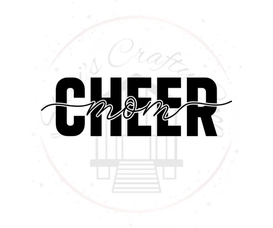 Cheer Mom  DTF Transfer Print(Only) Ready To Press