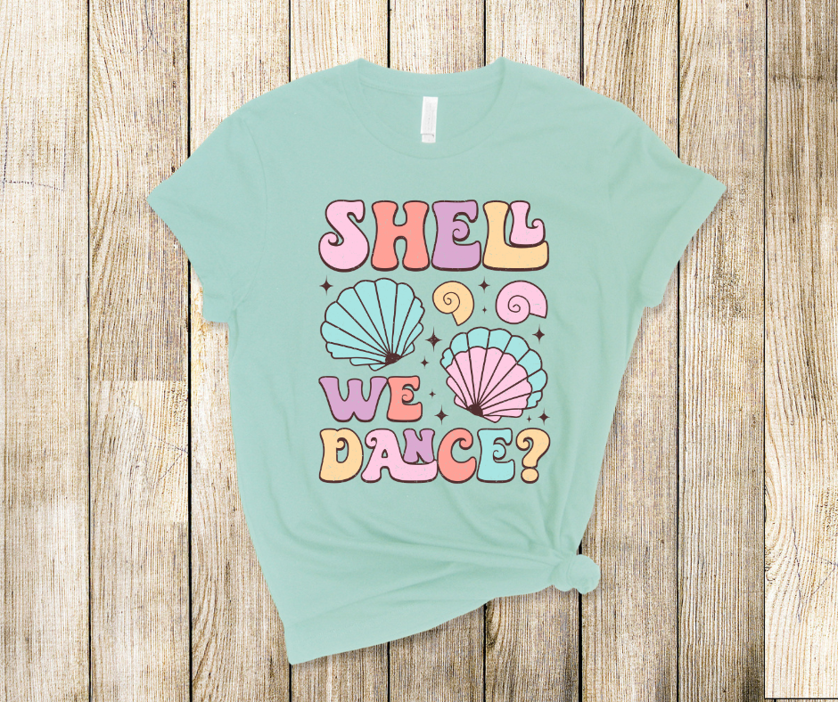 Shell We Dance Summer DTF Transfer Print(Only) Ready To Press