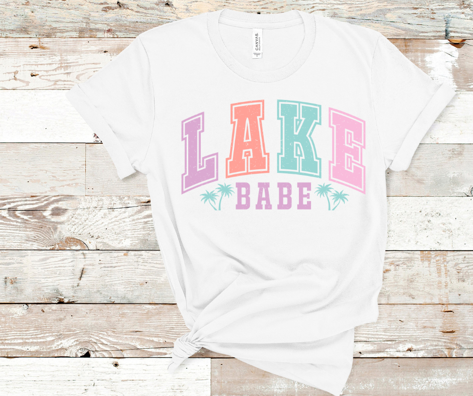 Retro Lake Babe Summer DTF Transfer Print(Only) Ready To Press