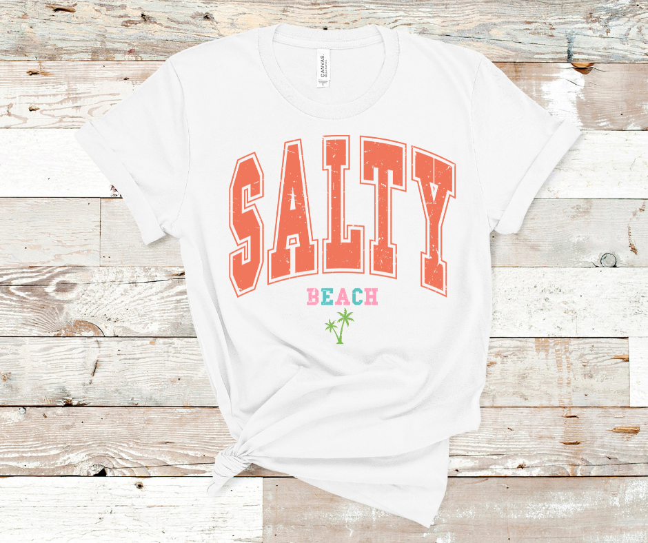 Salty Beach Summer DTF Transfer Print(Only) Ready To Press