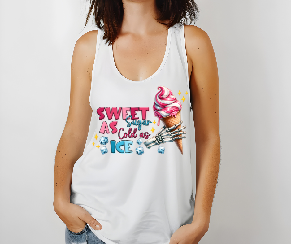 Sweet As Sugar Cold As Ice Summer DTF Transfer Print(Only) Ready To Press