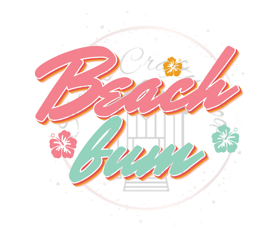 Beach Bum Summer DTF Transfer Print(Only) Ready To Press