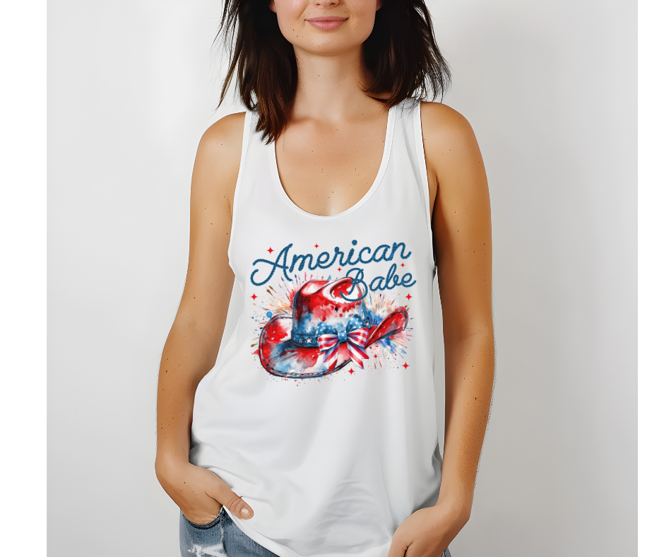 American Babe USA DTF Transfer Print(Only) Ready To Press