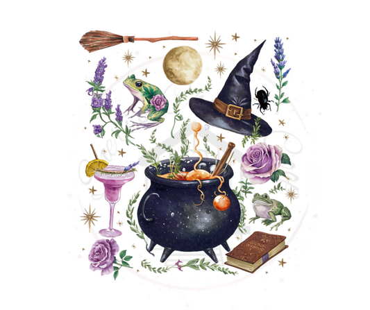 Witch Practical Magic- DTF Transfer Print(Only) Ready To Press