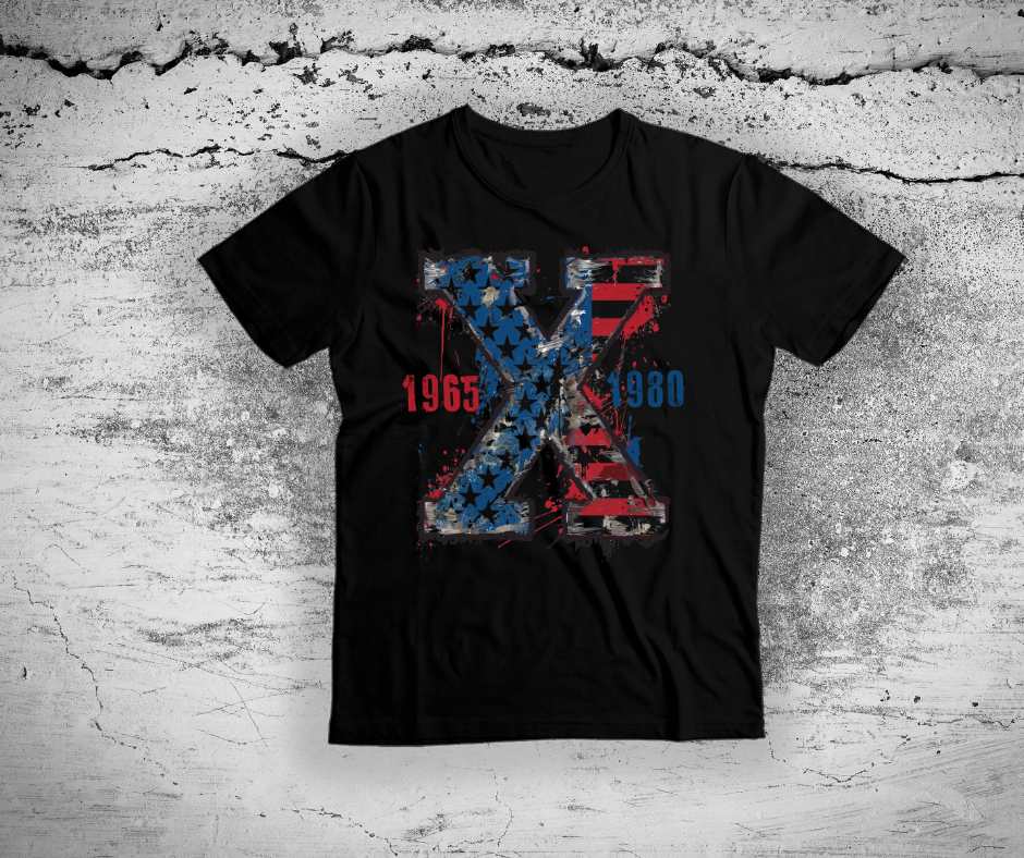 Gen X Proud Member- DTF Transfer Print Ready To Press