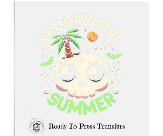 Spooky Girl Summer- DTF Transfer Print Ready To Press