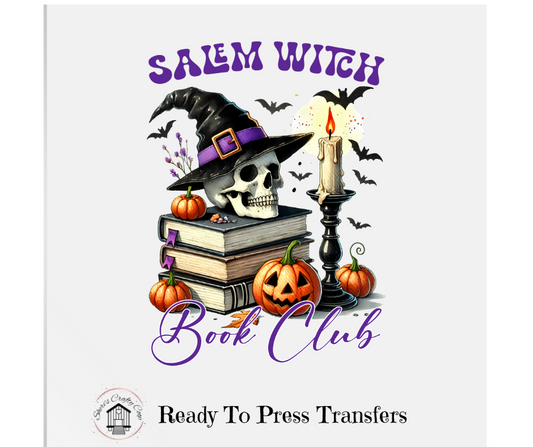 Salem Witch Book Club- DTF Transfer Print Ready To Press