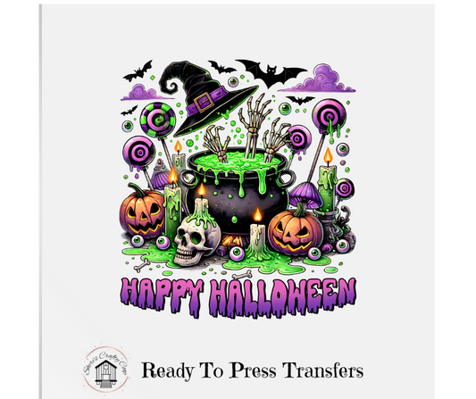 Happy Halloween- DTF Transfer Print Ready To Press