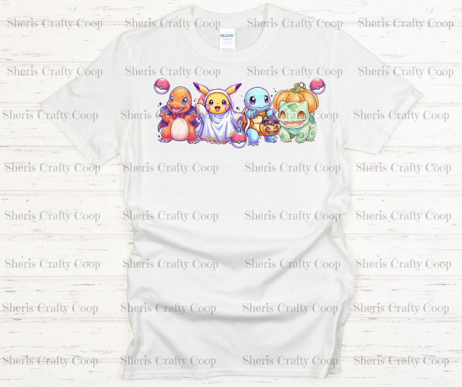 Spooky Pokemon-  DTF Transfer Print Ready To Press