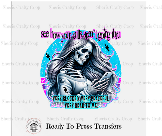 Very Dead To Me Skelly- DTF Transfer Print Ready To Press