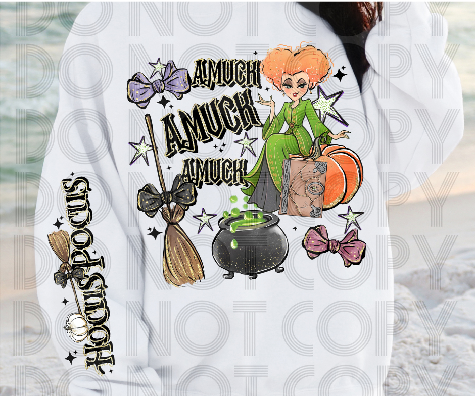 Amuck Amuck Amuck  - DTF Transfer Print- Ready To Press