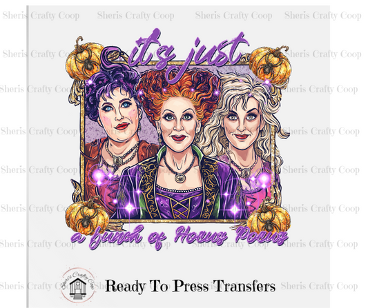 Bunch Of Hocus Pocus(Purple)  - DTF Transfer Print- Ready To Press