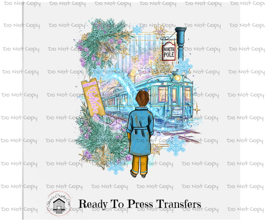 North Pole Express-DTF Transfer Print(Only) Ready To Press