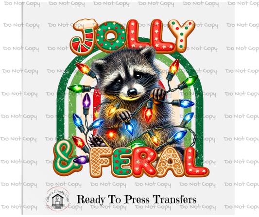 Jolly And Feral-DTF Transfer Print(Only) Ready To Press