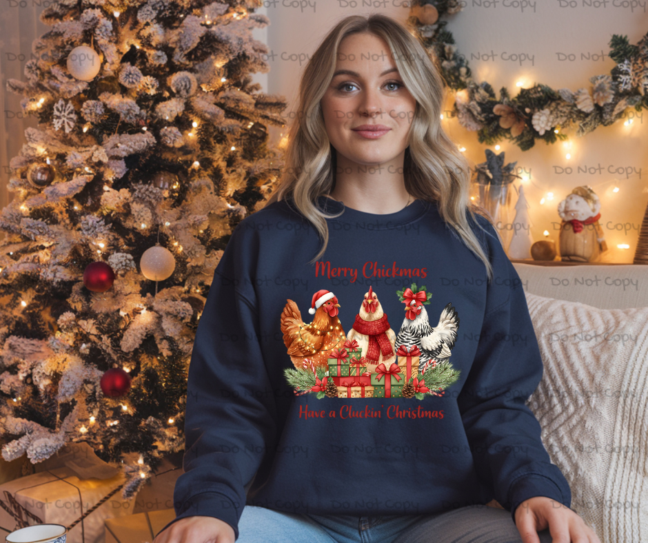 Merry Chickmas - DTF Transfer Print- Ready To Press