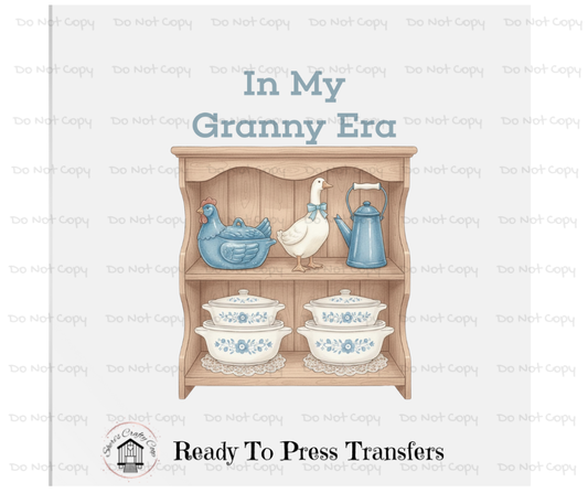 In My Granny Era-Duck- Cottage core Graphic, Shabby Chic Vintage HON DTF Transfer