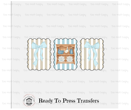 Vintage  Coquette Granny Chic Scalloped Frames- Cottage core Graphic, Shabby Chic Vintage DTF Transfer (Copy)