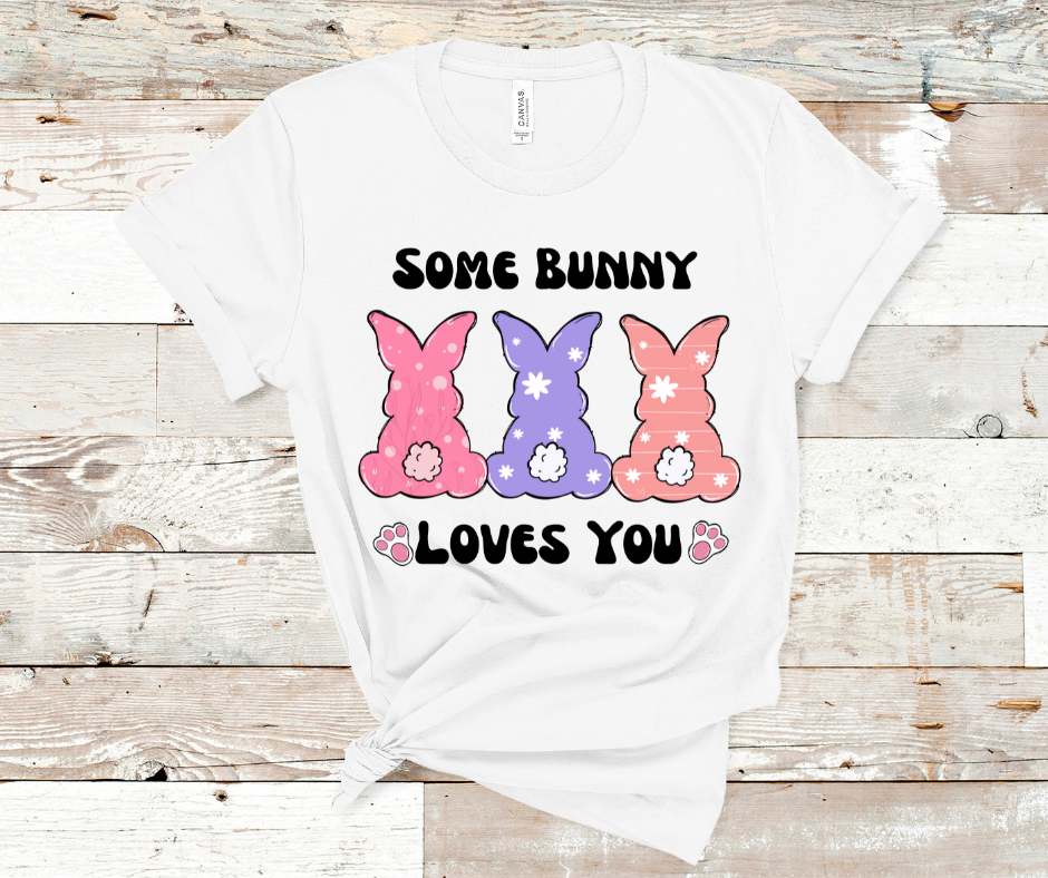 Some Bunny Loves You Soft Comfy Tee