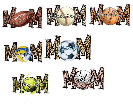 Football Mom Baseball Mom Sports Mom DTF Transfer Prints Ready To Press