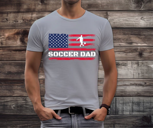 Soccer Dad USA Flag DTF Print Ready To Press