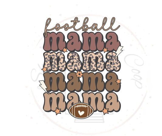 Football Mama Nature tones DTF Transfer Print Ready To Press