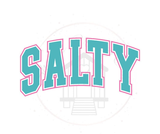 Salty- Summer DTF Transfer Print- Ready To Press