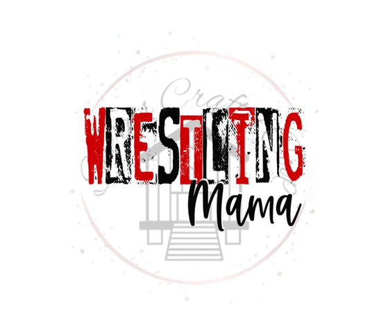 Grunge Wrestling Mama- Sports DTF Transnfer Prints- Ready To Press