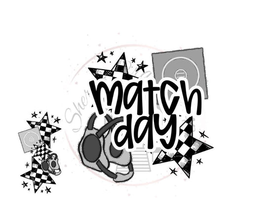 Match Day- Wrestling Match- DTF Transfer Print- Ready To Press