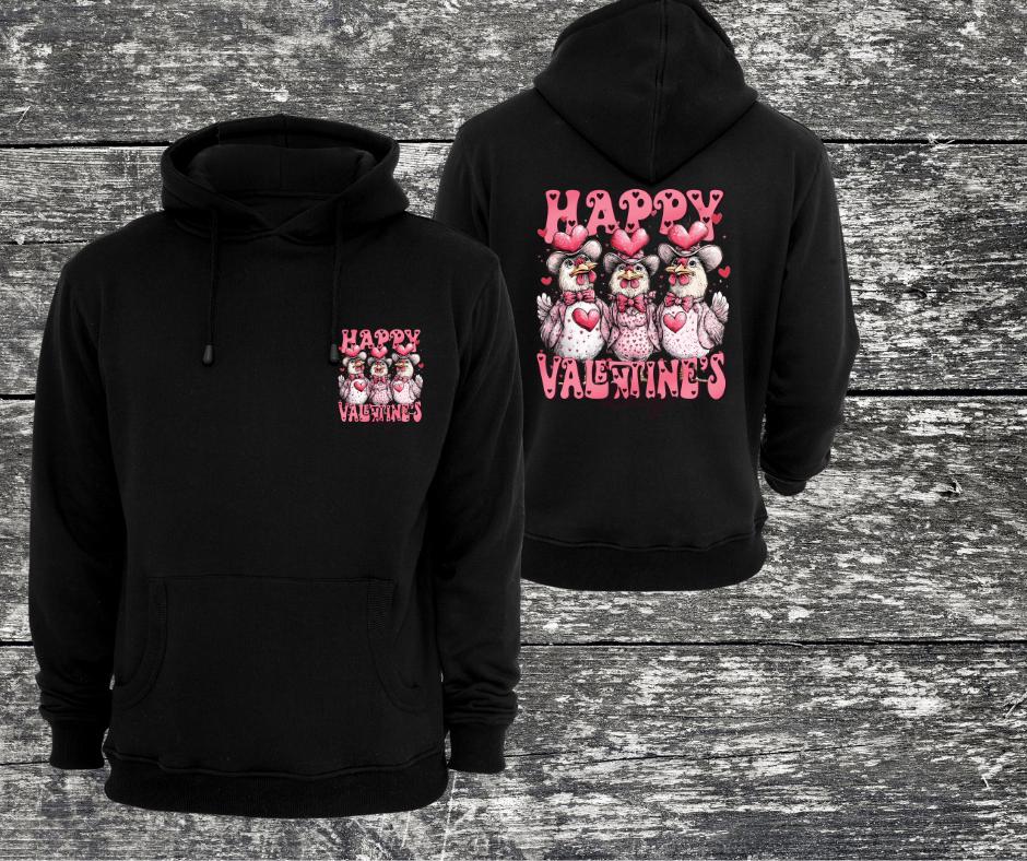 Happy Valentines Day Chickens- Valentines DTF Transfer Prints- Ready To Press