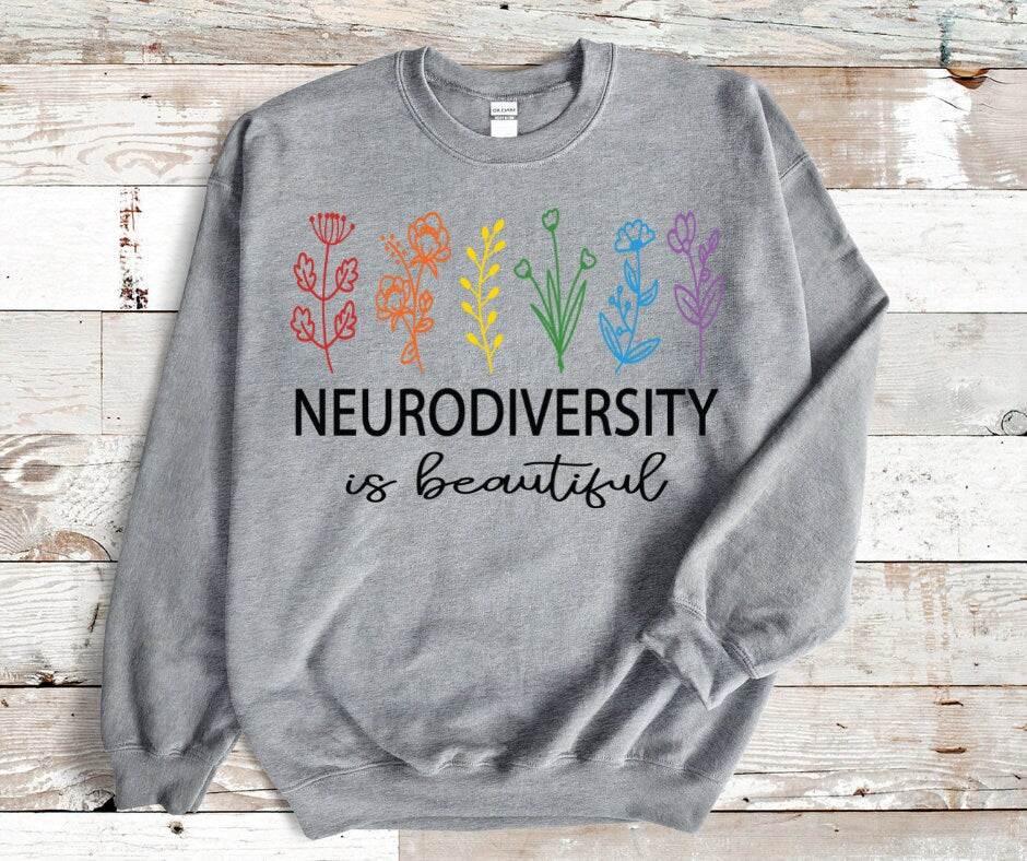 Autism Neurodiversity Is Beautiful DTF Transfer Print(Only) Ready To Press