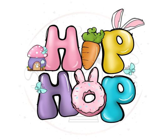 Retro Hip Hop Easter SVG DTF Transfer Print(Only) Ready To Press