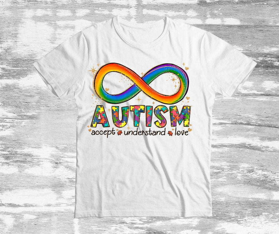 Autism Accept Understand Love DTF Transfer Print(Only) Ready To Press