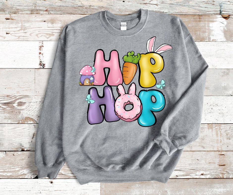 Retro Hip Hop Easter SVG DTF Transfer Print(Only) Ready To Press