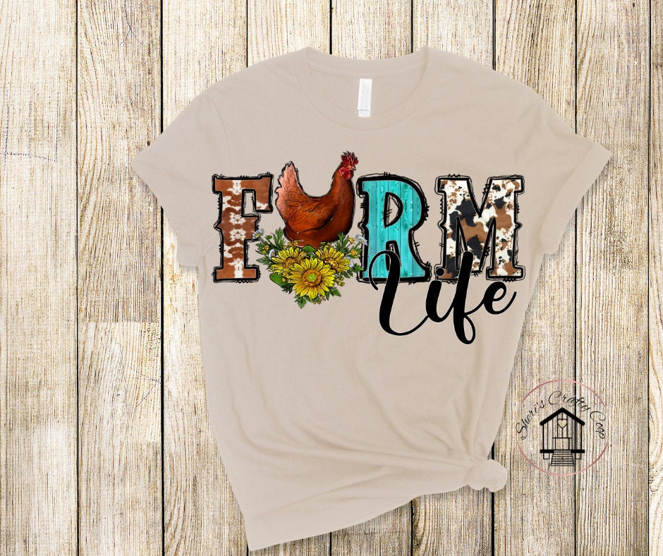 Farm Life Chicken Life DTF Transfer Print(Only) Ready To Press