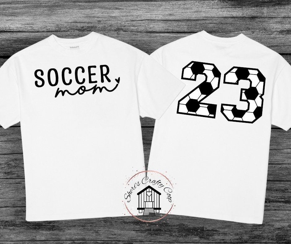 Soccer Mom With Personalized Number For The Back DTF Transfer Print(Only)