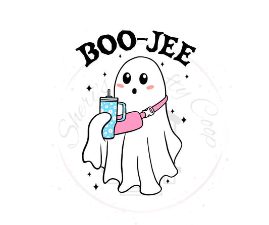 Boo-Jee Ghost DTF Transfer Print(Only) Ready To Press