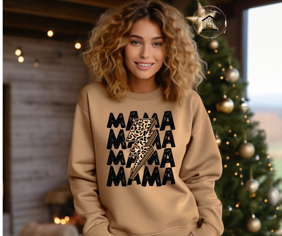 Mama, Mama, Mama Leopard Print DTF Transfer Print Ready To Press